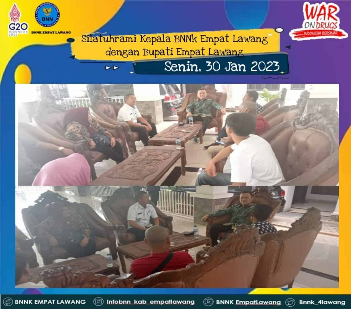 SILATURAHMI KEPALA BNNK EMPAT LAWANG DENGAN BUPATI EMPAT LAWANG Konsep Otomatis