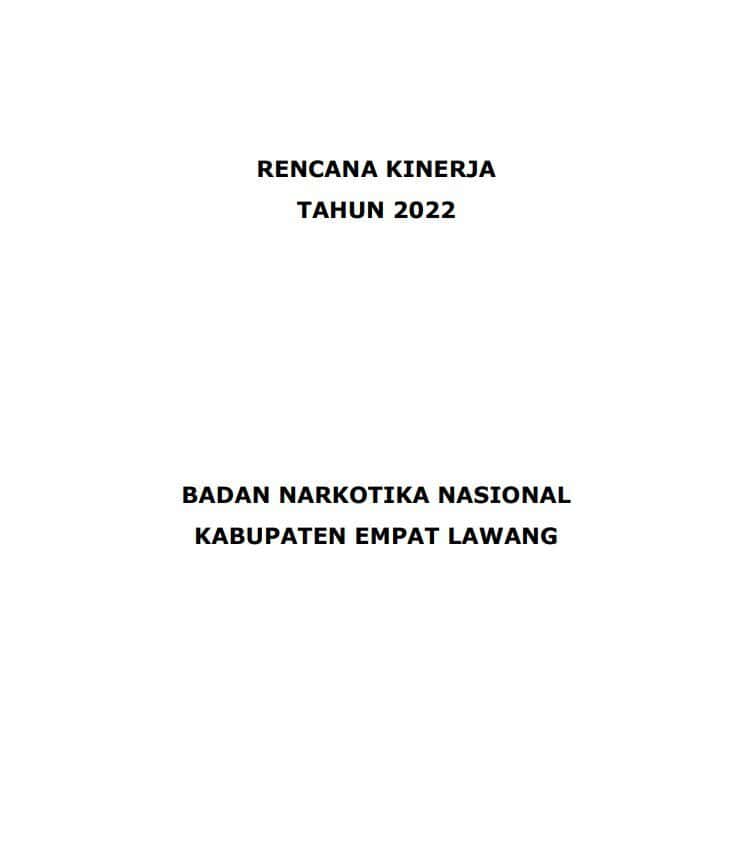 RKT BNNK EMPAT LAWANG TAHUN 2022 Konsep Otomatis