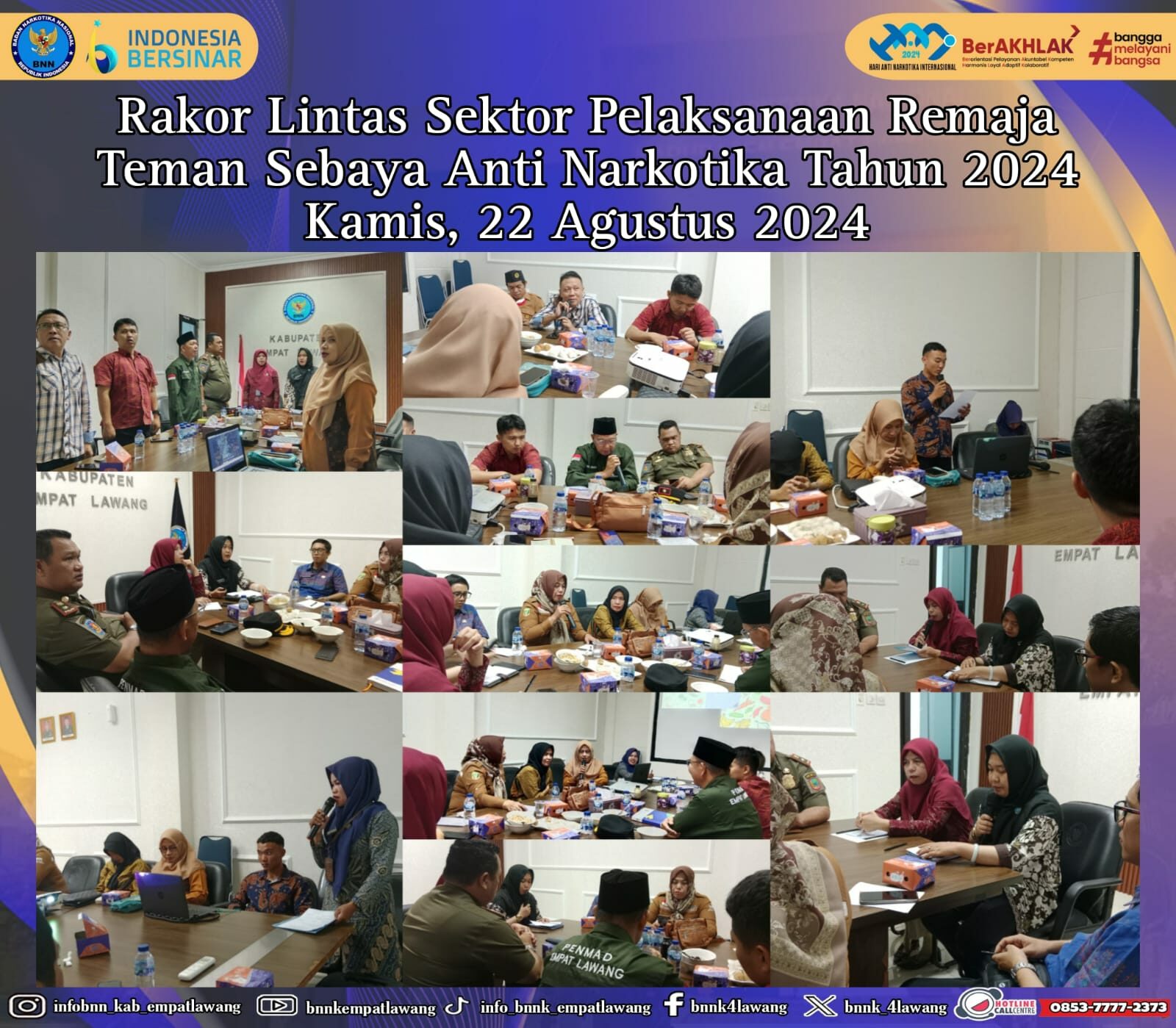Rakor Lintas Sektor Pelaksanaan Remaja Teman Sebaya Anti Narkotika Tahun 2024 Rakor Lintas Sektor Pelaksanaan Remaja Teman Sebaya Anti Narkotika Tahun 2024